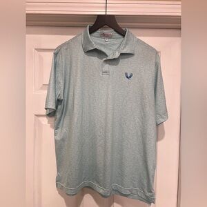 Peter Millar Mint Green Micro-Pattern Performance Polo